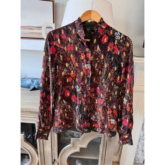 Raoul Paisley Button Down Blouse Size US 6 - Picture 1 of 9